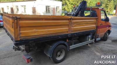 Sunkvežimis Mercedes-Benz Sprinter 616 CDI su kranu Anykščiuose, pradinė kaina 1900 EUR – Krovininis automobilis nuo 3,5t