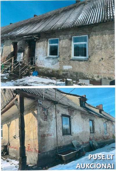 Dalinis nuosavybės (1/2) aukcionas Šereitlaukio k. 3-2, Pagėgių sav., pradinė kaina 1504 EUR