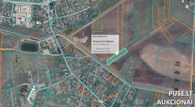 Žemės ūkio paskirties sklypas Vilniaus rajone, Rudaminos k., pradinė kaina 2400 EUR