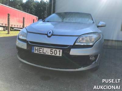 Naudotas Renault Megane 2012 dyzelinis automobilis aukcione nuo 300 EUR