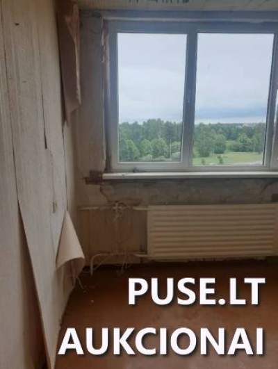 1 kambario butas Radviliškyje, Stiklo g. 8, pradinė kaina 2800 EUR