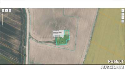 Parduodamas 0.21 ha žemės sklypas gyvenamajai statybai Pakruojo rajone, Sūkurių kaime, pradinė kaina 3200 EUR