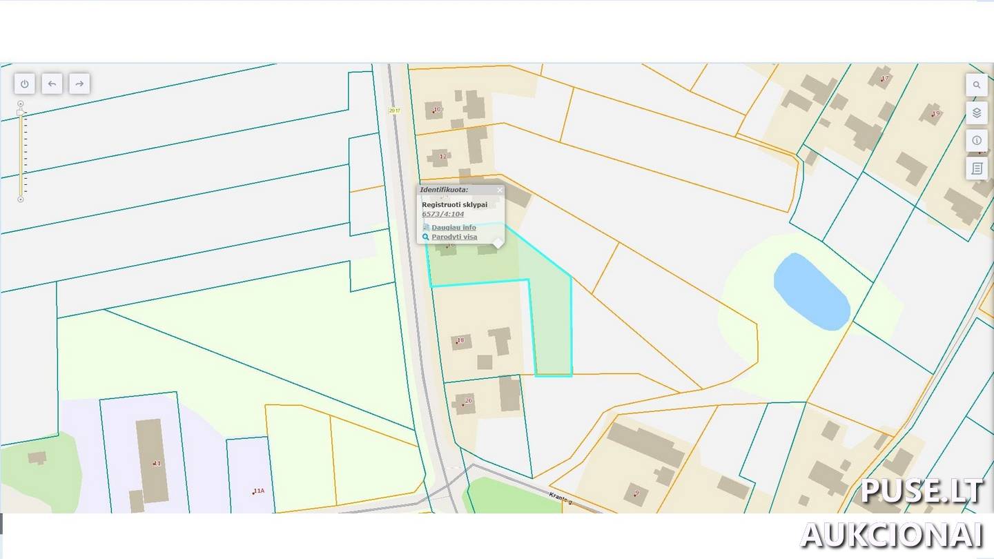 Žemės sklypas Sklypai Tilto g. 16, 83100 Sosdvaris, Pašvitinio sen., Pakruojo r. sav. 2