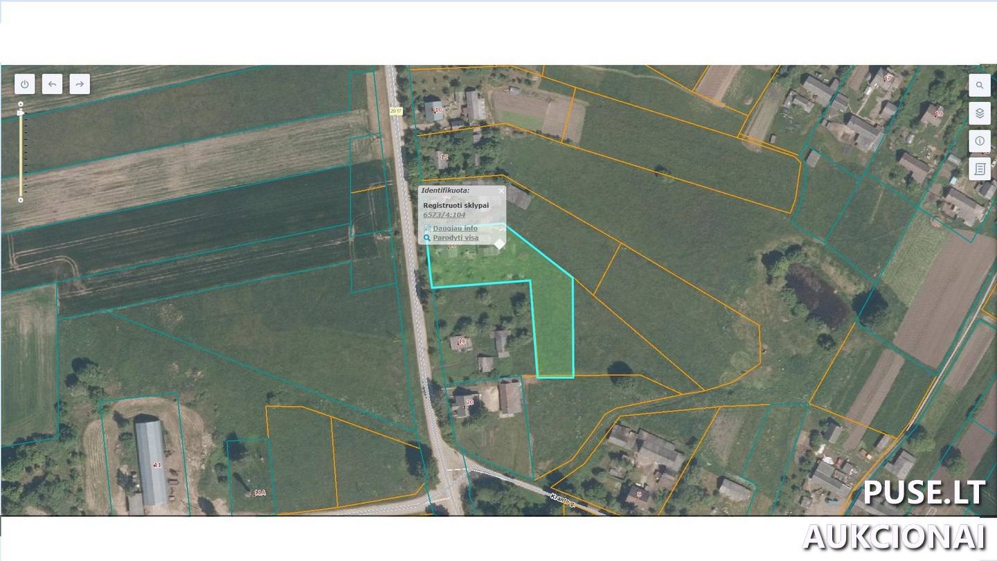 Žemės sklypas Sklypai Tilto g. 16, 83100 Sosdvaris, Pašvitinio sen., Pakruojo r. sav. 3