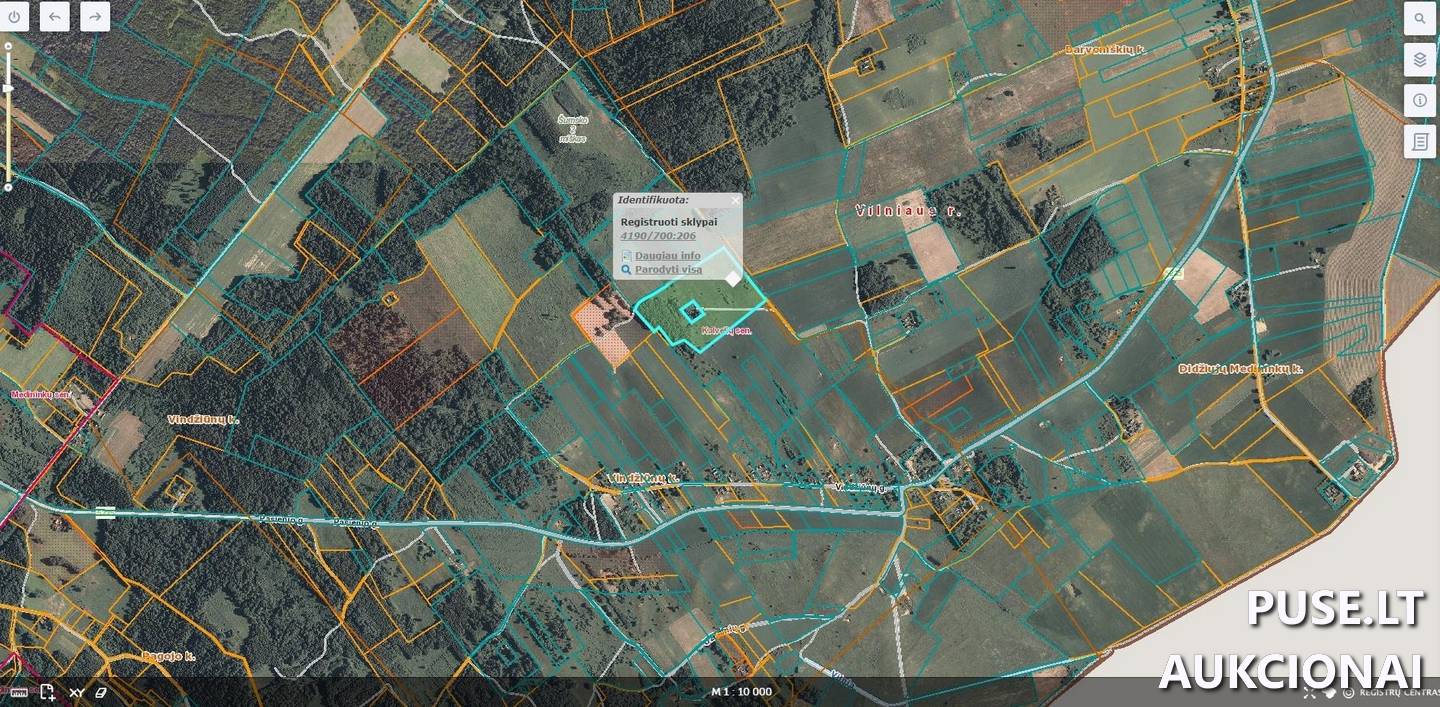 Žemės sklypas Sklypai Vindžiūnų g., Vindžiūnai, Kalvelių sen., Vilniaus r. sav. 1