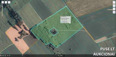 8.32 ha žemės ūkio sklypas Vilniaus r. sav., Vindžiūnų kaim. su areštu, pradinė kaina 36000 EUR