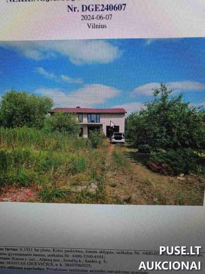 Gyvenamasis namas Kauno r. sav. Jonučių k. Saulės g. 5 su 0.15 ha sklypu 191400 EUR