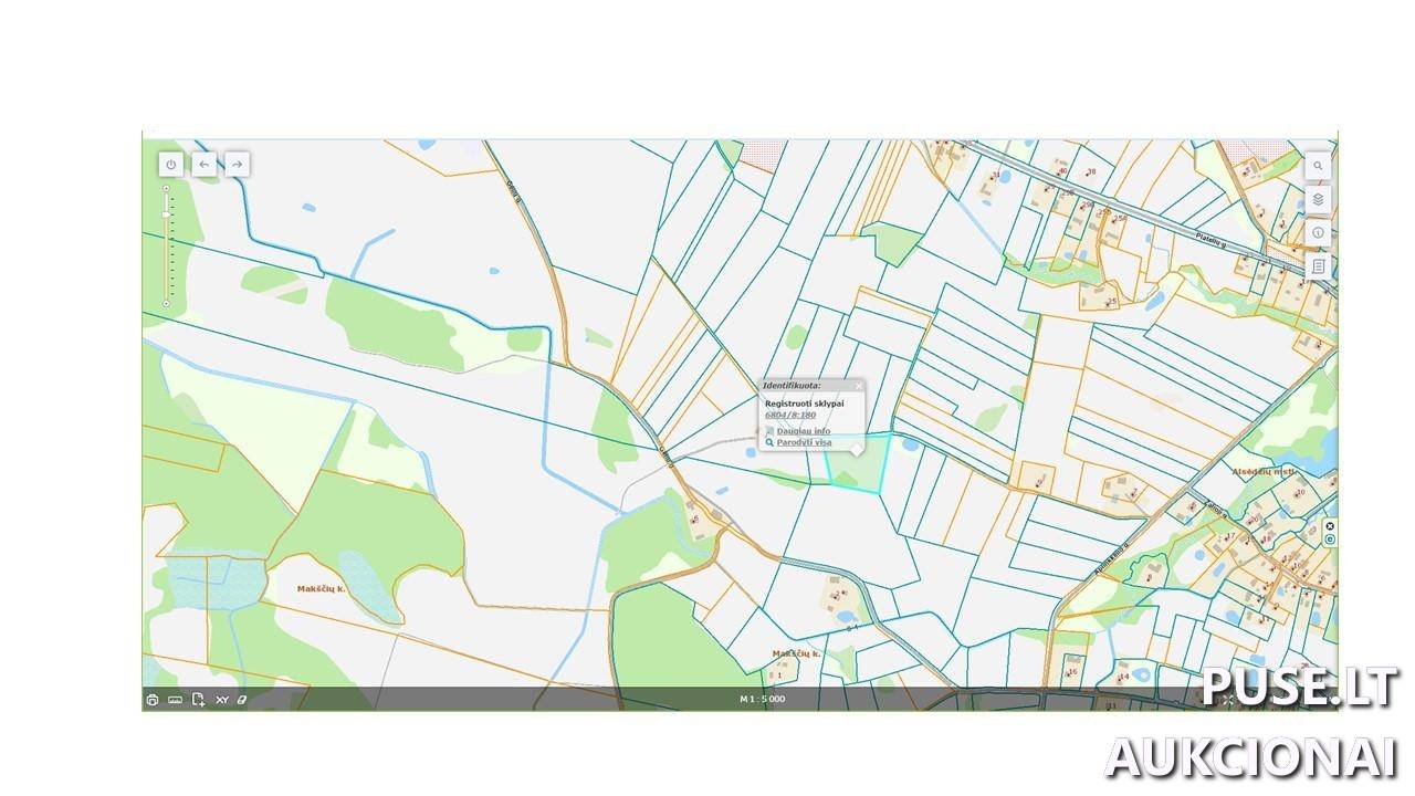 Žemės sklypas Sklypai Makščiai, Alsėdžių sen., Plungės r. sav. 1