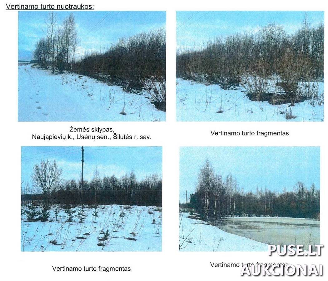 Žemės sklypas Sklypai Naujapieviai, Usėnų sen., Šilutės r. sav. 1