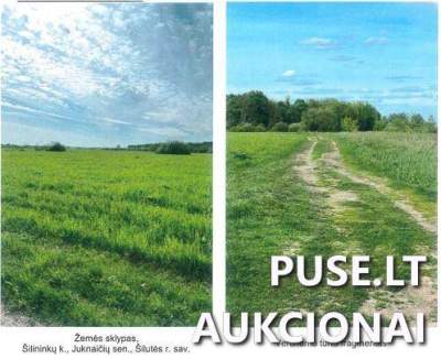 Žemės ūkio sklypas Šilutės r. sav., Šilininkų k. 3280 EUR pradinė kaina - Antstolio aukcionas