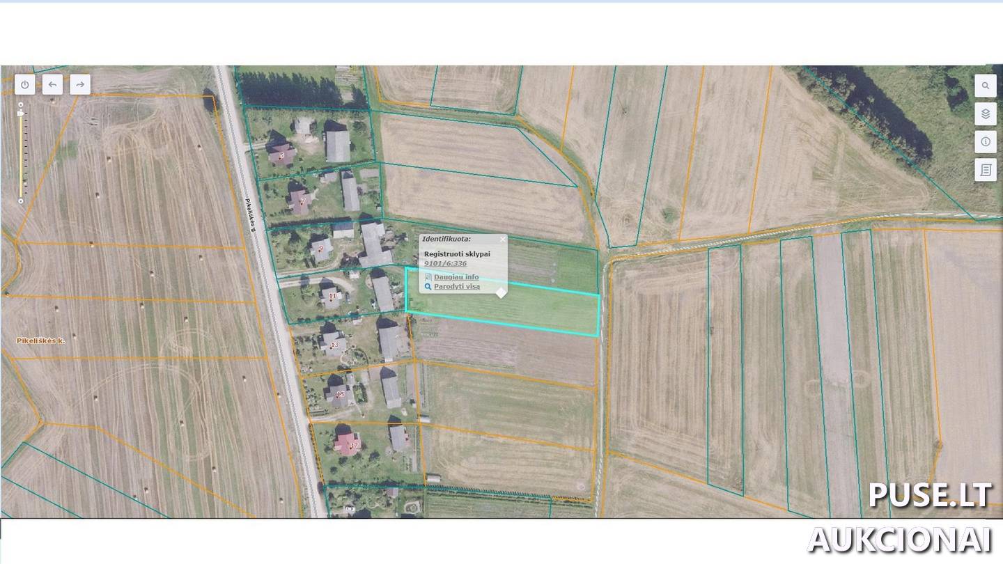 Žemės sklypas Sklypai Pikeliškės g., Pikeliškė, Bubių sen., Šiaulių r. sav. 1