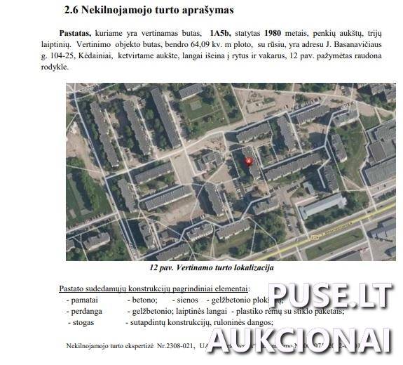 Butas Patalpos/Butai J. Basanavičiaus g. 104, 57364 Kėdainiai, Kėdainių miesto sen., Kėdainių r. sav. 3