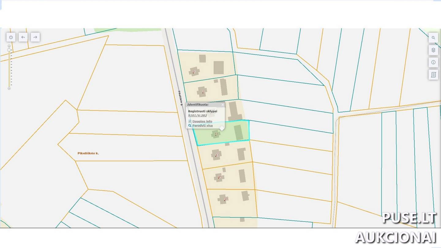 Žemės sklypas Sklypai Pikeliškės g. 11, 80158 Pikeliškė, Bubių sen., Šiaulių r. sav. 2