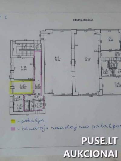 Nuomojama lankytojų centro patalpa Prienuose, Kranto g. 8, bendra 23.61 kv. m | Konkurso startas 2024-09-12