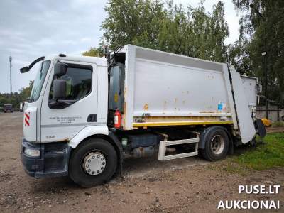 Atliekų surinkimo krovininis automobilis Renault Midlum 2012 m. pradinė kaina 2300 EUR