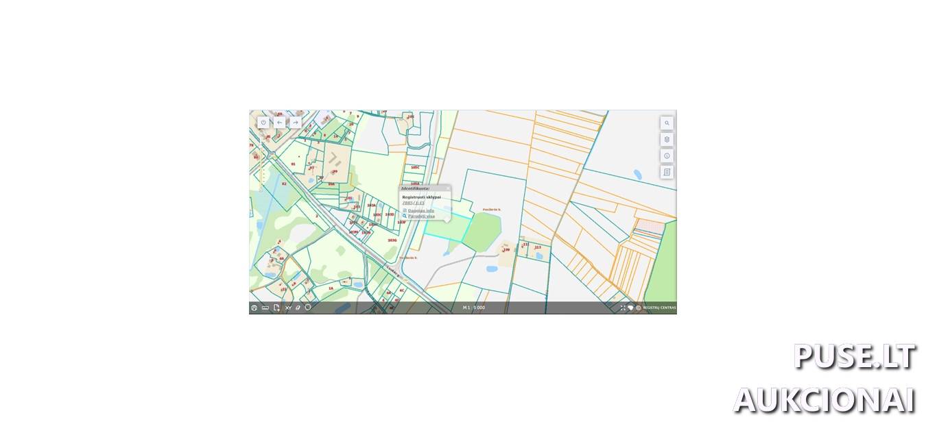Žemės sklypas Sklypai Paežerė, Viešvėnų sen., Telšių r. sav. 1