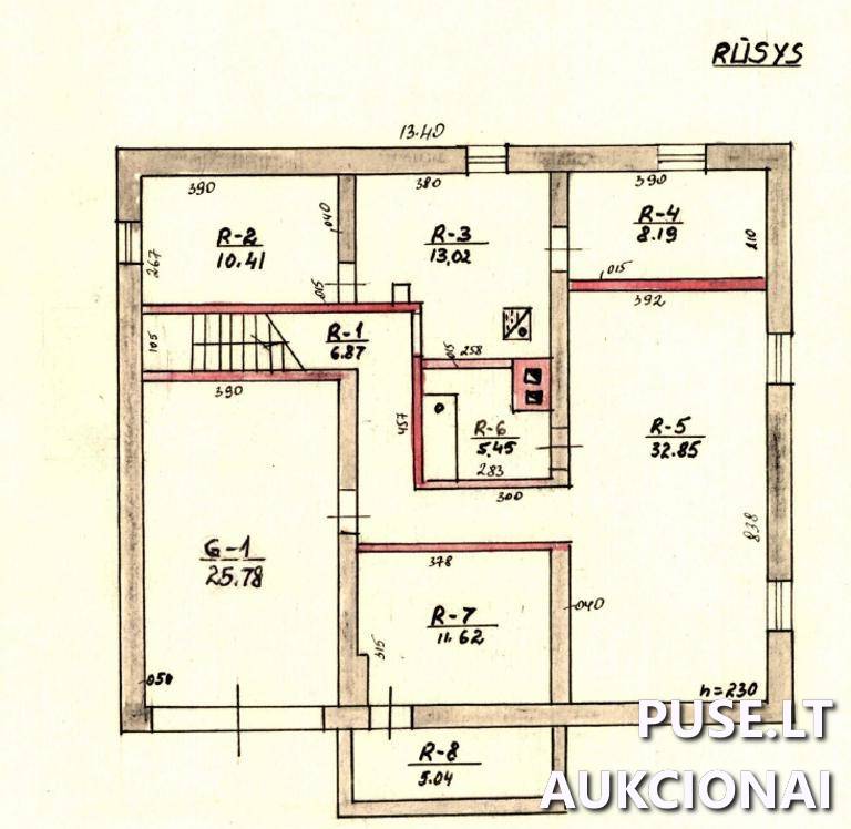 Gyvenamas namas Pastatai Liepų g. 3, 65317 Vilkiautinis, Merkinės sen., Varėnos r. sav. 1