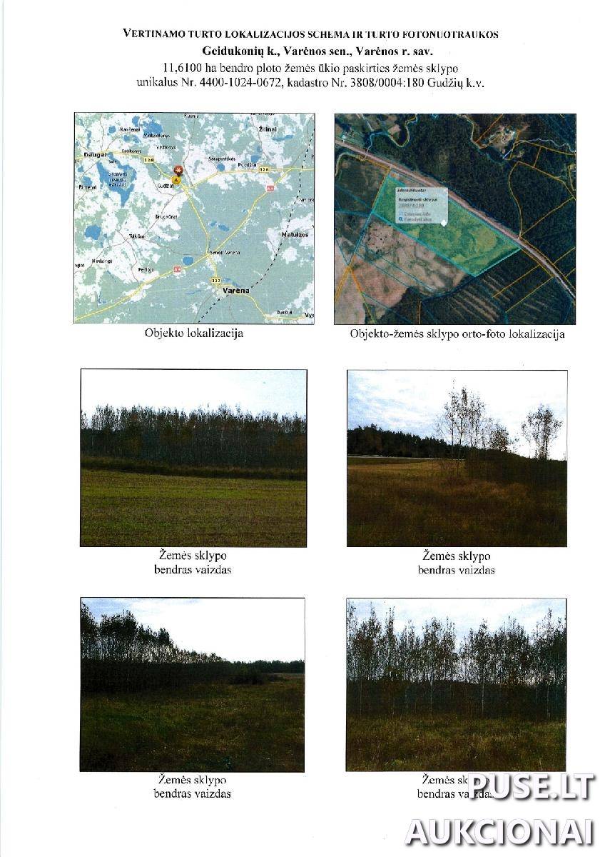 Žemės sklypas Sklypai Geidukonys, Varėnos sen., Varėnos r. sav. 2