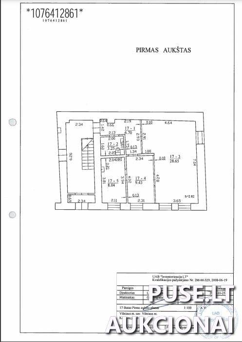 Nuomojamas turtas: Administracinės patalpos Patalpos/Butai Kaštonų g. 4B, 01107 Vilnius, Vilniaus m. sav. 2