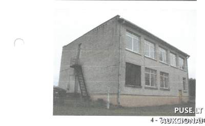 Negyvenamoji patalpa Jurbarko r. sav., Girdžių k., Mokyklos g. 1-1, plotas 242 kv.m, pradinė kaina 16000 EUR