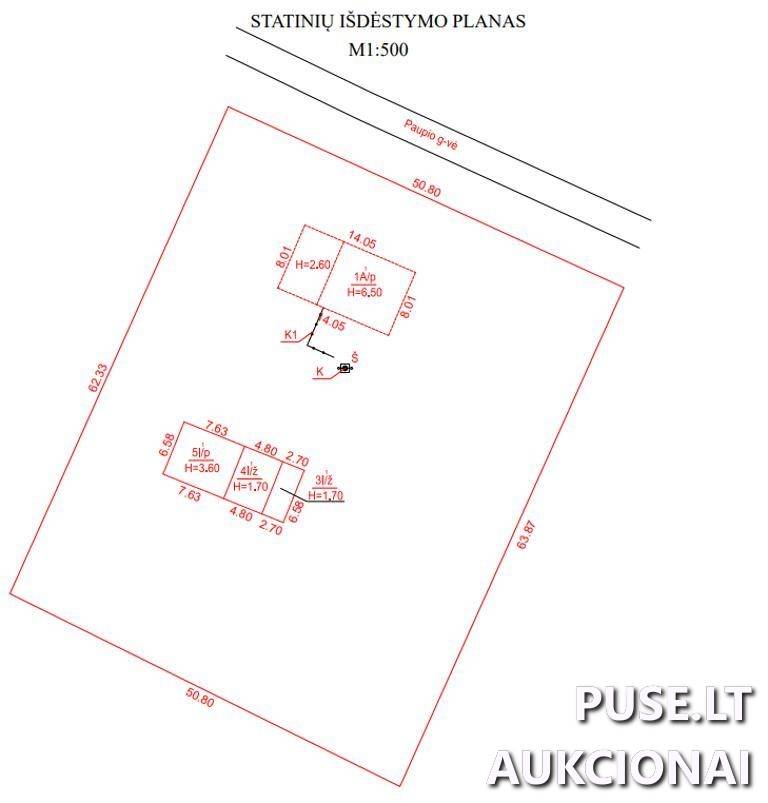 Gyvenamasis namas Pastatai Paupio g. 17, 99334 Leitgiriai, Juknaičių sen., Šilutės r. sav. 5