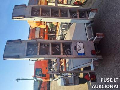 Neeksploatuojama priekaba BAZALTAS 2 pradinė kaina 1000 EUR, galimybė įsigyti aukcione