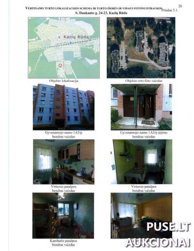 3 Kambarių Butas Kazlų Rūdoje, S. Daukanto g. už 26520 EUR pradinę kainą