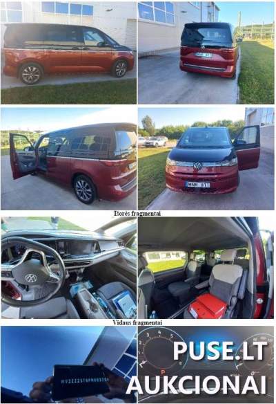 Parduodamas 2023 m. VW Multivan keleivinis automobilis 42400 EUR pradine kaina