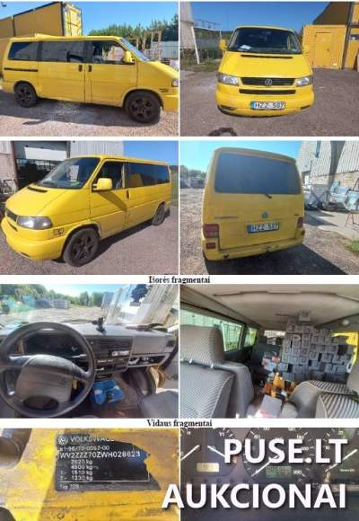 Parduodamas keleivinis mikroautobusas VW Multivan 1997 m. varžytynėse nuo 7120 EUR