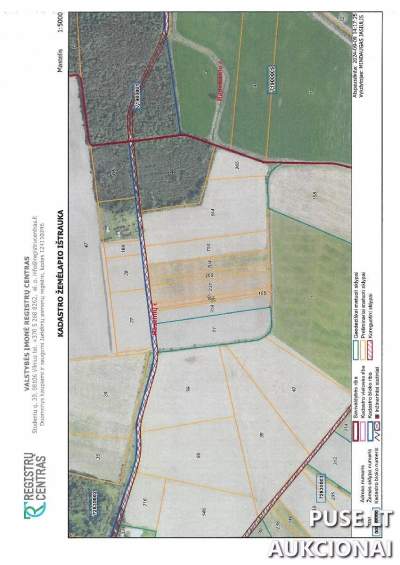 Žemės ūkio paskirties sklypas Belazariškio kaime, Raseinių rajone, 0.56 ha, pradinė kaina 1082 EUR
