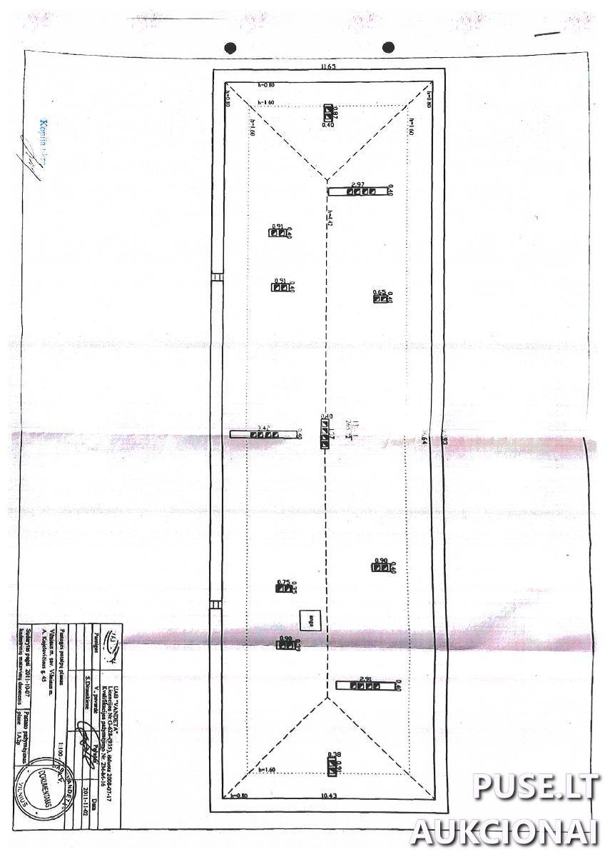 Neįrengta pastogė Patalpos/Butai A. Kojelavičiaus g. 45, 11101 Vilnius, Vilniaus m. sav. 1