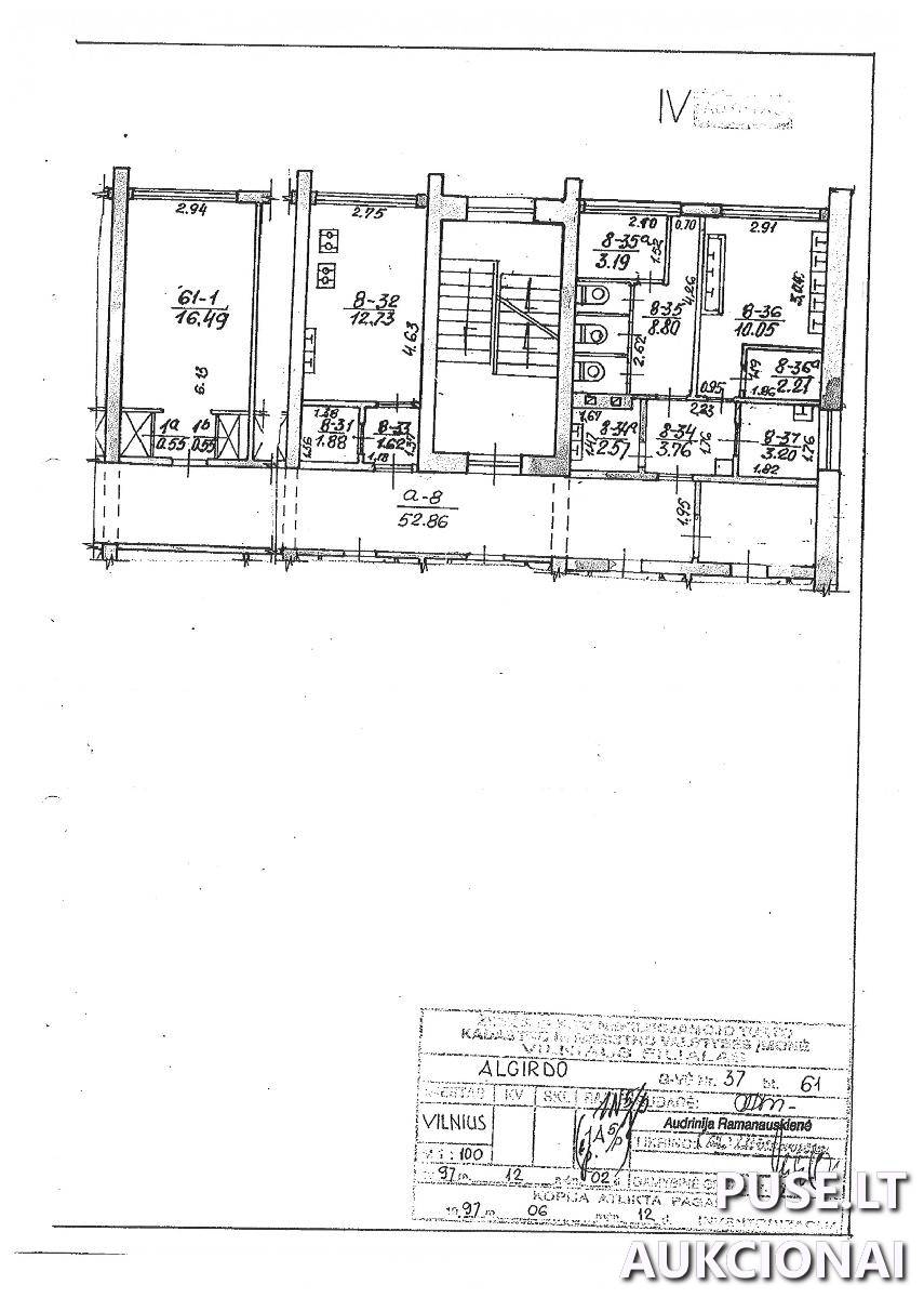 Butas Patalpos/Butai Algirdo g. 37, 03217 Vilnius, Vilniaus m. sav. 1