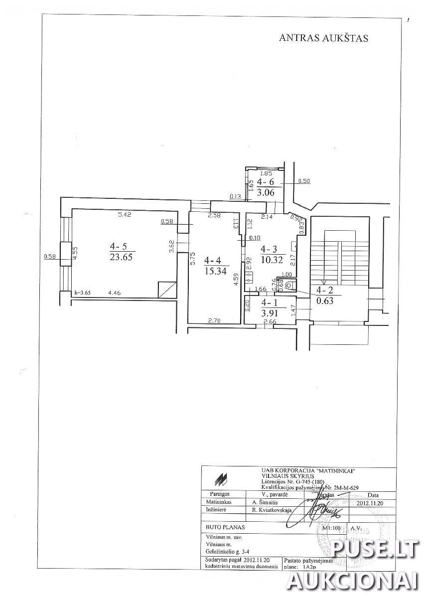 Butas Patalpos/Butai Geležinkelio g. 3, 02100 Vilnius, Vilniaus m. sav. 1