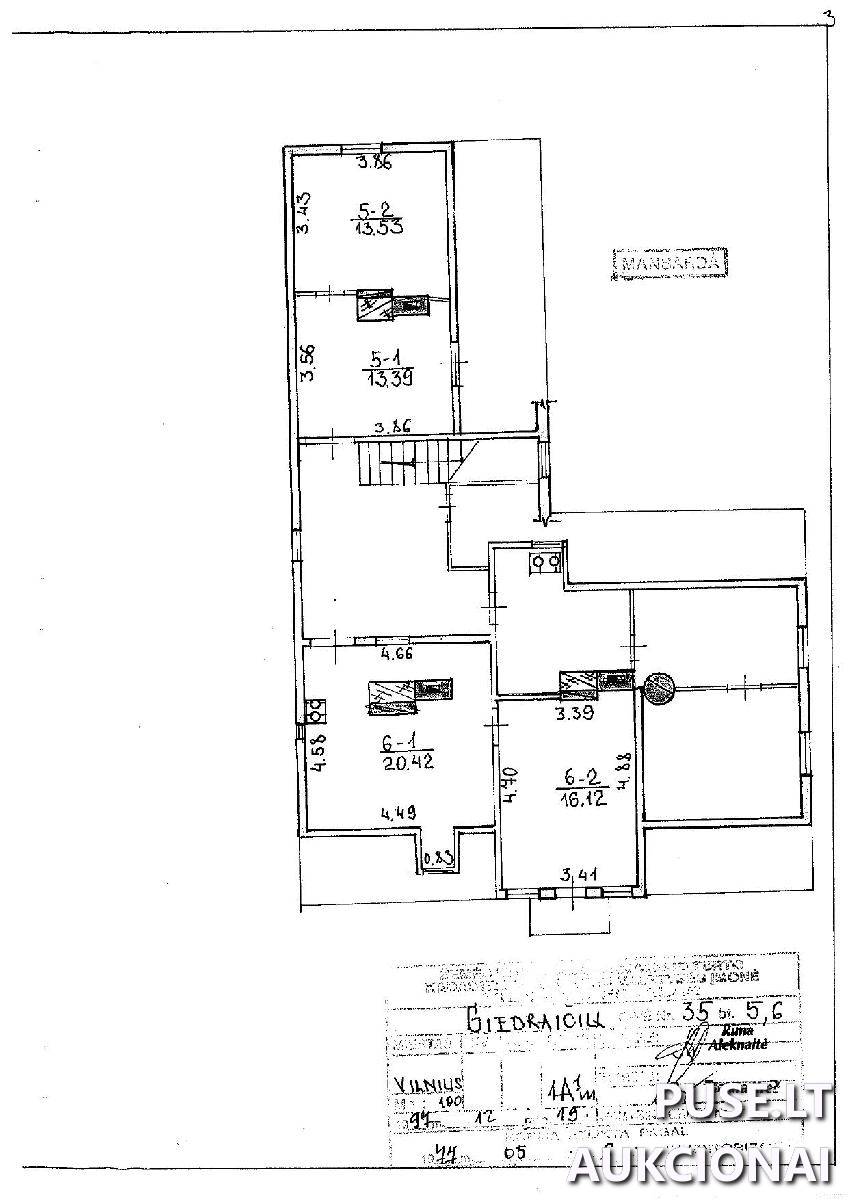 Butas Patalpos/Butai Giedraičių g. 35, 09301 Vilnius, Vilniaus m. sav. 1