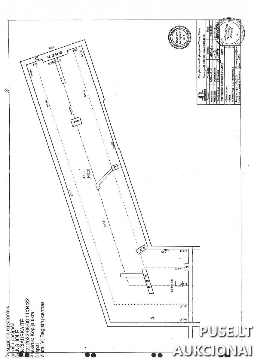 Neįrengta pastogė Patalpos/Butai M. Daukšos g. 8A, 02102 Vilnius, Vilniaus m. sav. 1