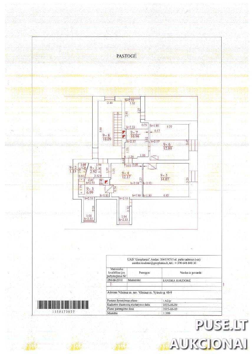 Butas Patalpos/Butai Vytauto g. 48, 08122 Vilnius, Vilniaus m. sav. 1