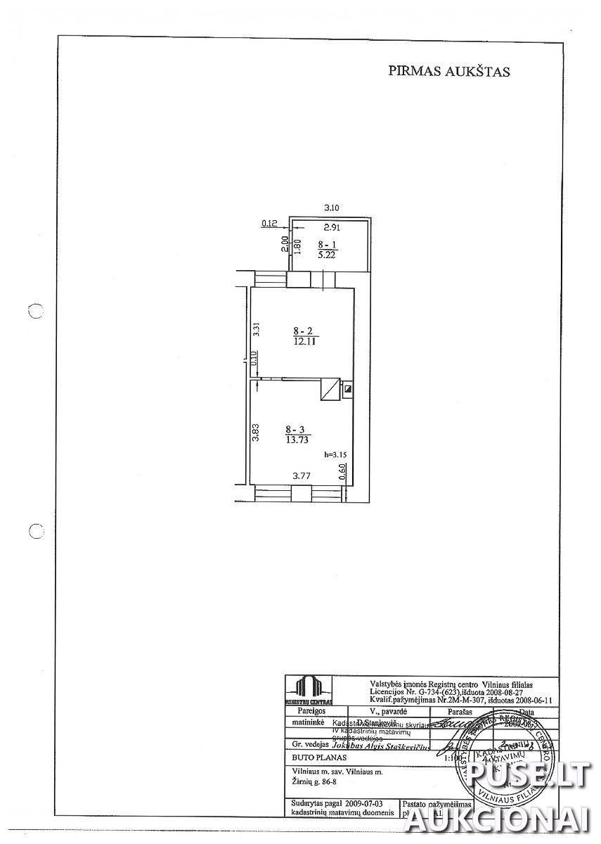 Butas Patalpos/Butai Žirnių g. 86, 02182 Vilnius, Vilniaus m. sav. 1