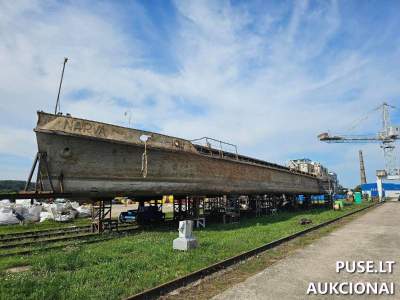 Metalo laužo pardavimas Kaune, vidaus vandenų laivas, pradinė kaina 220 EUR