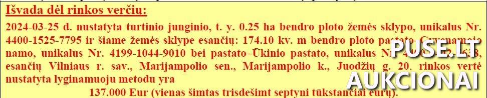 Žemės sklypas Sklypai Juodžių g. 20, 13210 Marijampolis, Marijampolio sen., Vilniaus r. sav. 1