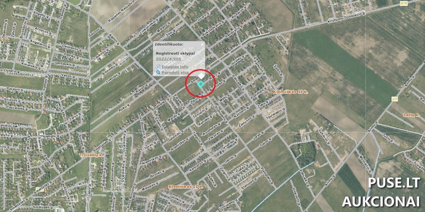 Žemės sklypas Sklypai Rūko g. 15, 91289 Klemiškė II, Sendvario sen., Klaipėdos r. sav. 1