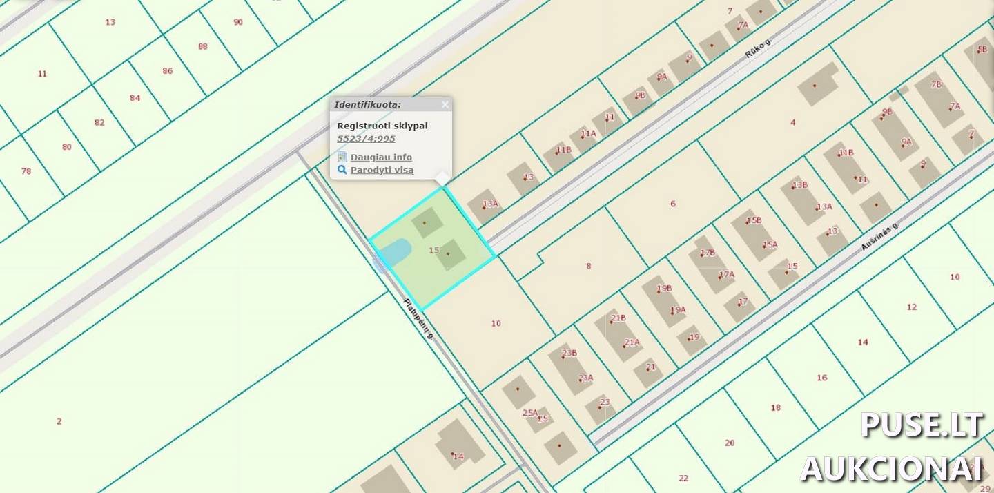 Žemės sklypas Sklypai Rūko g. 15, 91289 Klemiškė II, Sendvario sen., Klaipėdos r. sav. 3