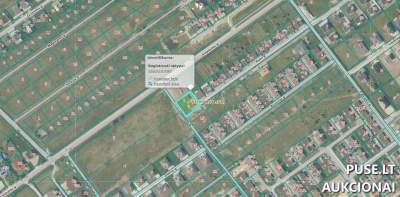 Parduodamas 0.1080 ha žemės sklypo dalis Klaipėdos rajone 5517 EUR pradine kaina