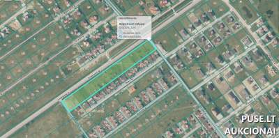 Parduodama dalis žemės sklypo Klaipėdos r. sav., Klemiškės II k., pradinė kaina 5631 EUR