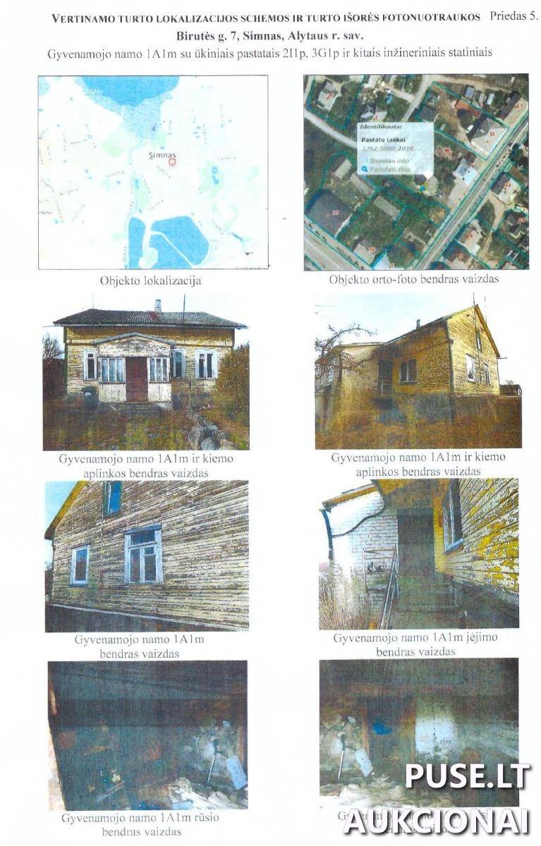 Gyvenamasis namas Pastatai Birutės g. 7, 64312 Simnas, Simno sen., Alytaus r. sav. 2