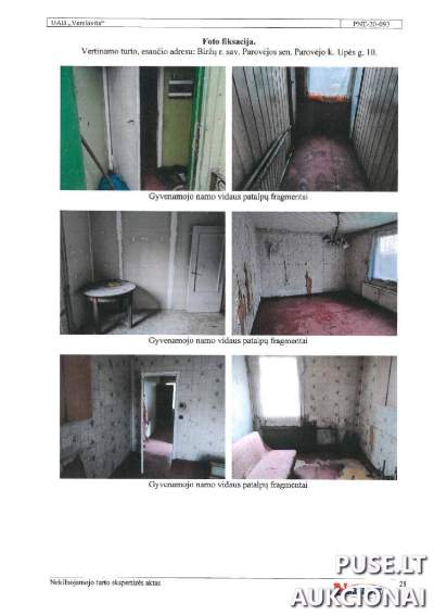 Žemės sklypas su namu Biržų r. sav., Parovėjos k., Upės g. 10, 3720 EUR pradinė kaina