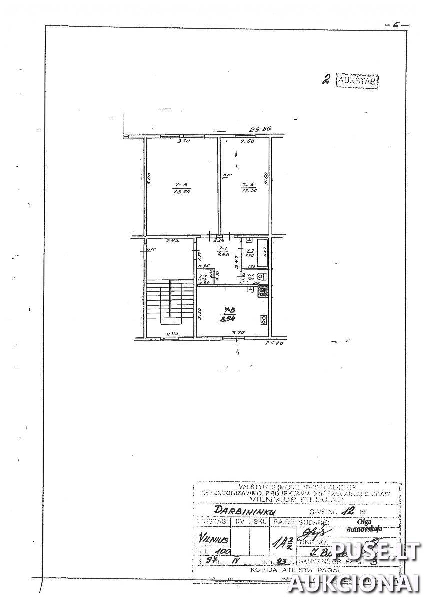 Butas Patalpos/Butai Darbininkų g. 12, 02157 Vilnius, Vilniaus m. sav. 1