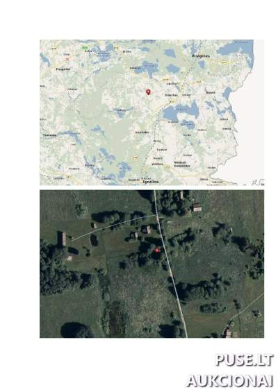 Žemės ūkio paskirties sklypas Ignalinos rajone, Ažėnų kaime, 1.50 ha, 2560 EUR