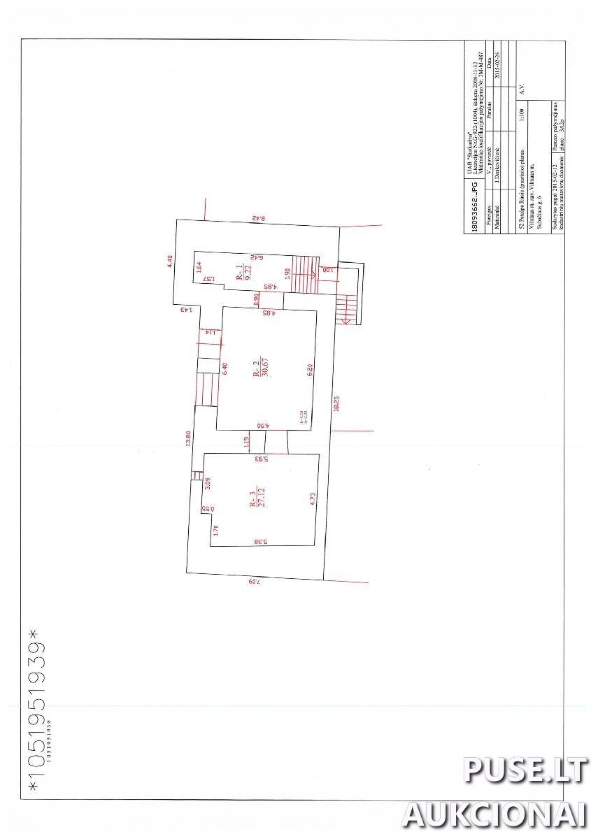 Negyvenamos patalpos Patalpos/Butai Subačiaus g. 6, 01302 Vilnius, Vilniaus m. sav. 1