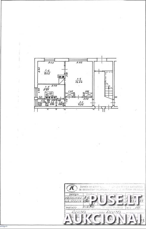 Butas Nr.1 Patalpos/Butai Uostadvario g. 19, 99352 Uostadvaris, Rusnės sen., Šilutės r. sav. 1