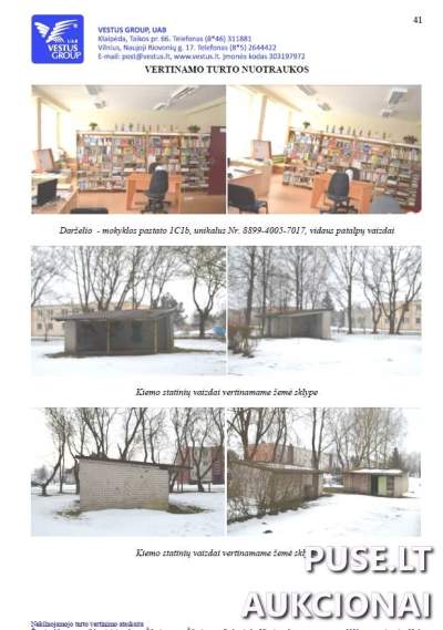 Parduodamas buvęs darželis-mokykla Šilutės rajone, Grabupių kaime, 72000 EUR pradine kaina